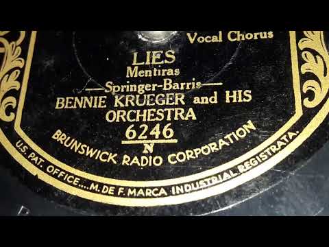 Bennie Krueger & His Orchestra - Lies (1932)