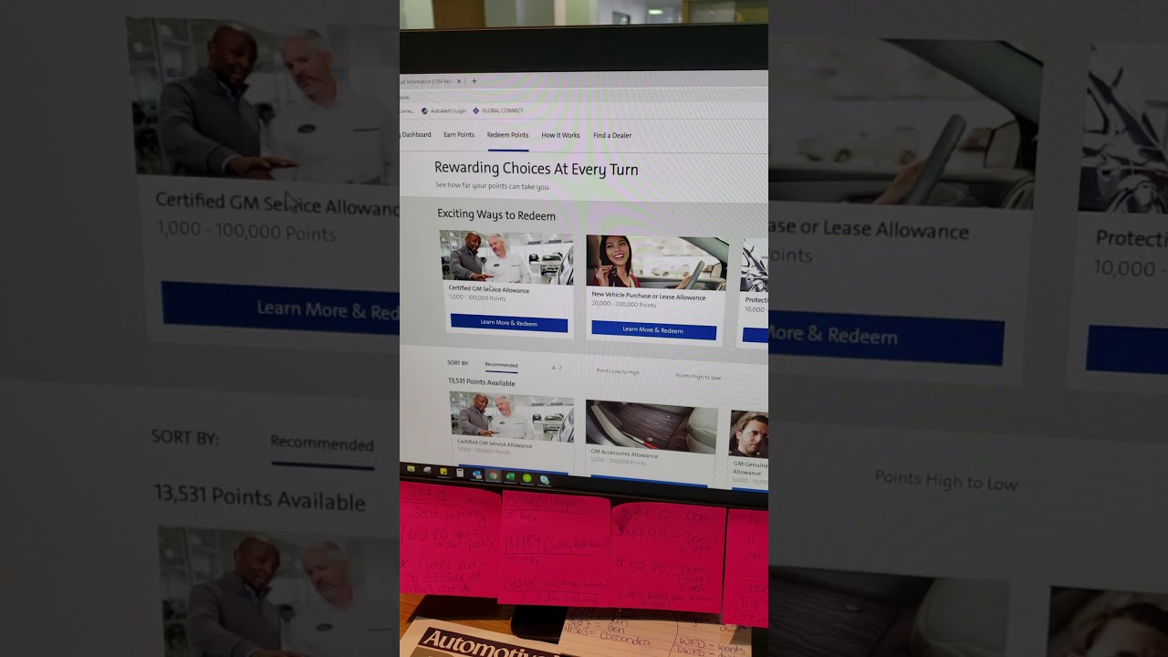 My GM Rewards Points--Redemption Tutorial