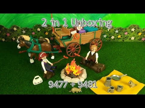 Playmobil- Unboxing Spirit riding free- 2 in 1- 9481 + 9477- Deutsch | Familie Hund
