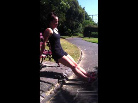 5 Minute Fitness Tricep Dips Straight Leg Single Leg