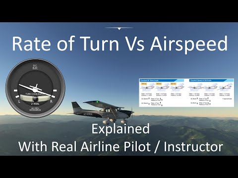 Rate of Turn Vs Airspeed | Theory Quickie | Microsoft Flight Sim | Real Airline Pilot/Instructor