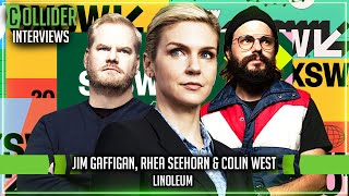 Jim Gaffigan and Rhea Seehorn Interview: Linoleum at SXSW 2022 video