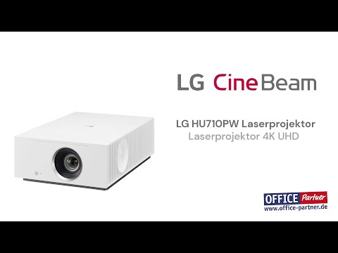 LG HU710PW CineBeam Heimkino Laser LED DLP Beamer 2000 ANSI Lumen video preview