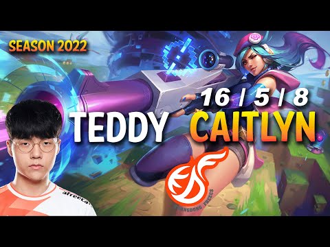 KDF Teddy CAITLYN vs APHELIOS ADC - KR Ranked