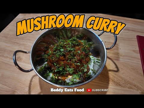 Simple Mushroom Curry with Rice