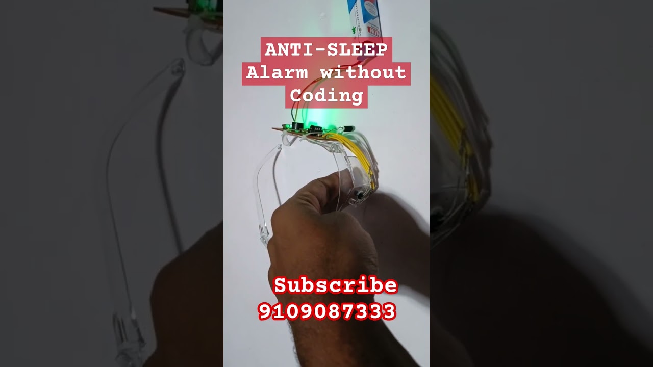 Anti-sleep Alarm using Eye Blink Sensor without coding #projecthub #engineering #arduinoprojects
