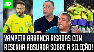 ‘Quê? Vocês acham que o Denílson realmente vai…’: Vampeta arranca risadas com resenha absurda