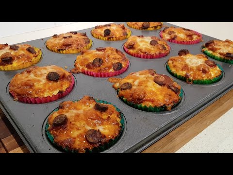 How to make Low Carb Cauliflower Pizza Muffins