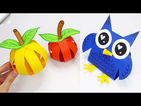 6 DIY paper crafts Moving paper TOYS Easy paper crafts