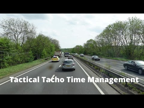 Tactical Tacho Time Management - HGV Trucking UK New Mercedes Actros Cab View Video