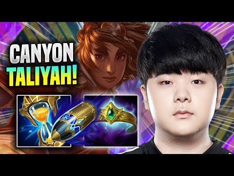 CANYON DESTROYING WITH TALIYAH! - DK Canyon Plays Taliyah JUNGLE vs Graves! | Preseason 2022