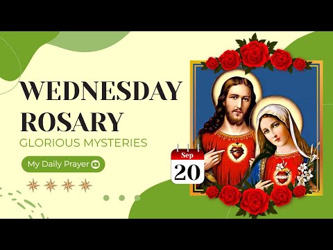 TODAY HOLY ROSARY: GLORIOUS  MYSTERIES, ROSARY WEDNESDAY🌹SEPTEMBER 20, 2023 🌹 WINGS OF PRAYER
