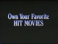 Own Your Favorite Hit Movies Bumper