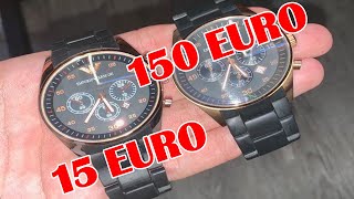 150€ Armani Uhr vs 15€ Fake - DHgate