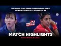 Hina Hayata vs Ayhika Mukherjee | 2021 World Table Tennis Championships Finals | WS | R64