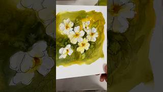 Primrose for Day 12 of March Watercolour Challenge #colorsofspring