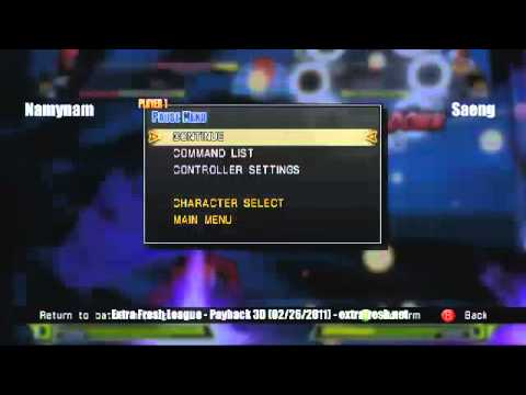 EFL Payback 3D - Marvel vs Capcom 3 Losers Semi-Finals - Namynam vs Saeng