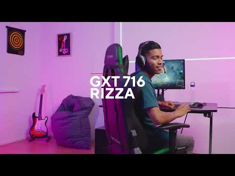 Žaidimų kėdė Trust GXT 716 Rizza RGB LED Illuminated Gaming Chair, Juoda, 23845 video