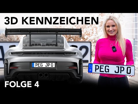 Mein Porsche GT3 RS bekommt selbst gemachte 3D Kennzeichen Folge 4