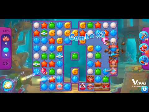 Fishdom. 4771 super hard level no boosters and diamonds. 19 moves