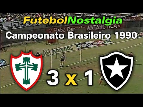 Portuguesa 3 x 1 Botafogo - 28-10-1990 ( Campeonato Brasileiro )