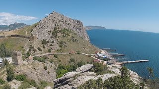 Пляж Уютное в Судаке. Дорога. Крым2017.