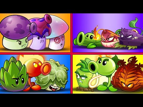 Random 4 Best Plant Teams ► Plants vs. Zombies 2: It's About Time