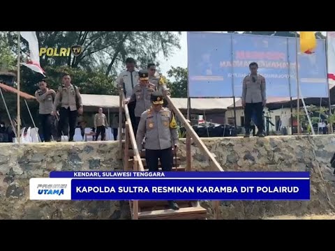 KAPOLDA SULTRA RESMIKAN KARAMBA DIT POLAIRUD, SEBAR 7.400 BENIH IKAN