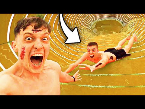 WASSER RUTSCHEN CHALLENGE ESKALIERT.. (UNFALL)