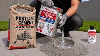 Mix CEMENT with POLYESTER RESIN and see the SECRET FORMULA worth MILLIONS!