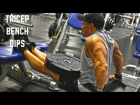 Weighted Three Bench Dips