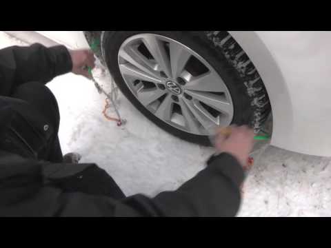 POLAIRE Prime 9 : passanger car snow Chain fiting - Chaine à neige tourisme montage