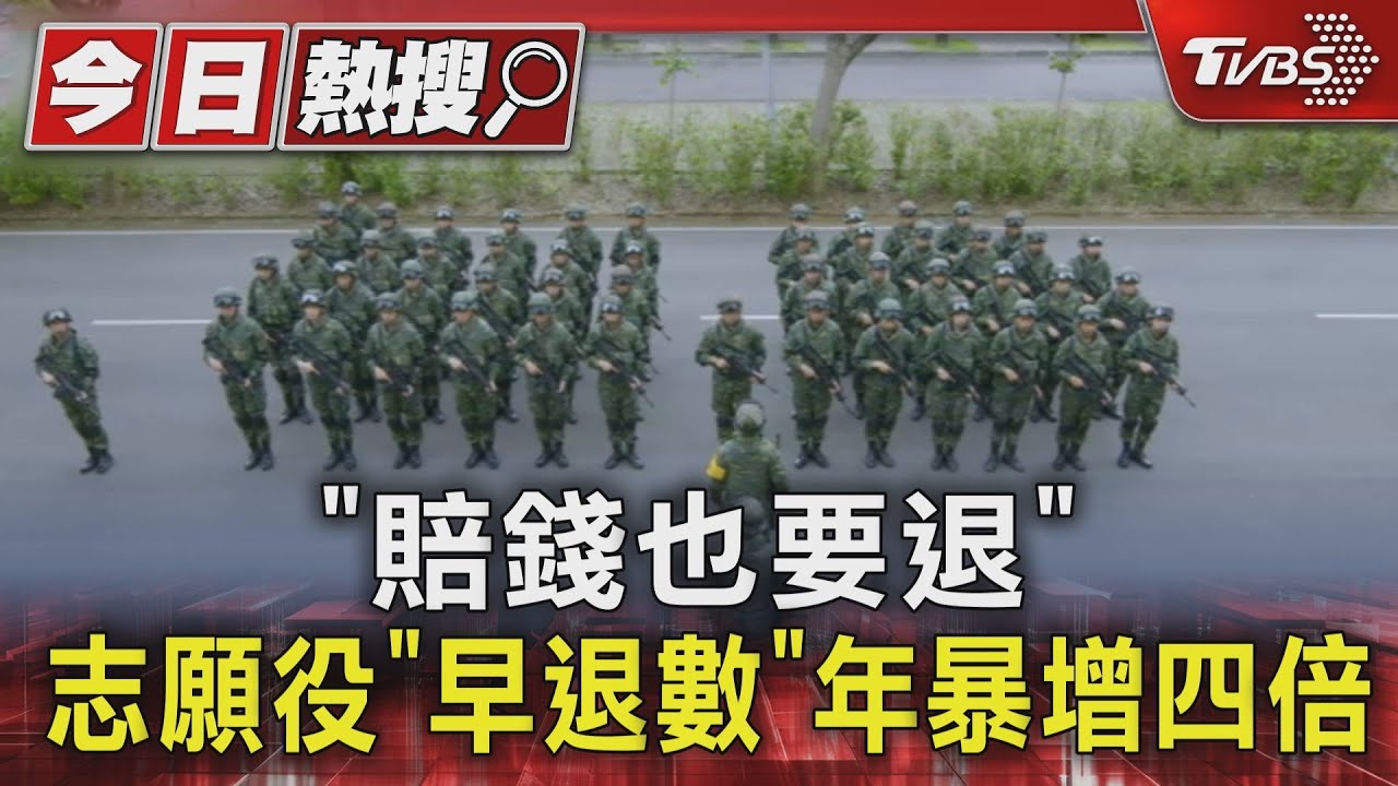 「賠錢也要退」！志願役「早退數」年暴增四倍