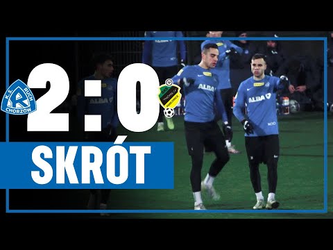 SKRÓT: Ruch Chorzów 2-0 Pniówek Pawłowice (25.01.2023)