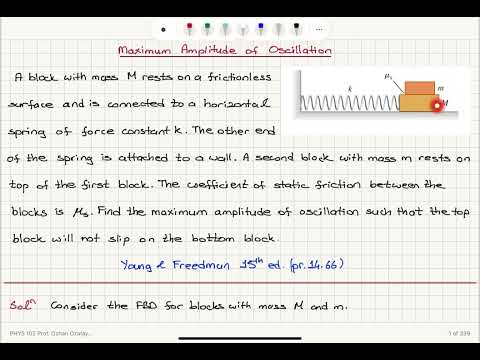Maximum Amplitude of Oscillation