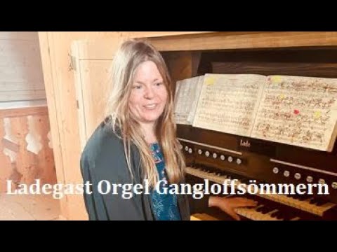 Schöne Ladegast Orgel in ev. Kirche St. Gangolf bei Gangloffsömmern, Sömmerda, Thüringen Orgel Vlog