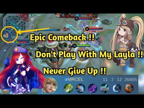 Epic Comeback !!! - Layla Late Game Full Item No Counter !!! Ft. Venn Gaming | Layla Gameplay |