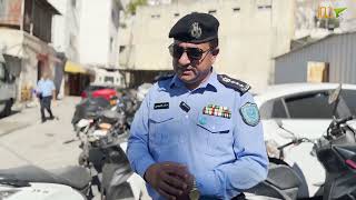 شرطة نابلس تتلف سيارات ودراجات نارية ومضخمات صوت مخالفة