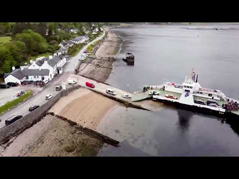 Navigating the busy Corran Ferry during 2022 Scottish Six Day Trials
