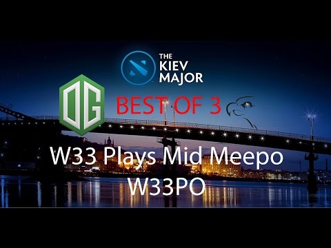 Kiev Major 2017 : Thunderbird vs OG w33 Meepo Gameplay Highlights