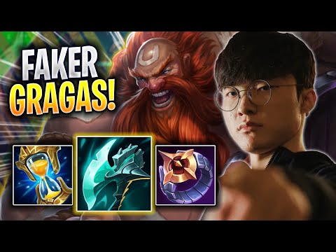 FAKER IS A BEAST WITH GRAGAS! - T1 Faker Plays Gragas JUNGLE vs Lee Sin! | Season 2023