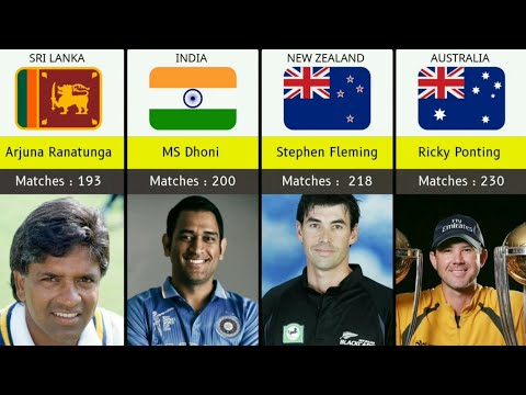 Comparison : Most Matches As Captain In ODI Cricket