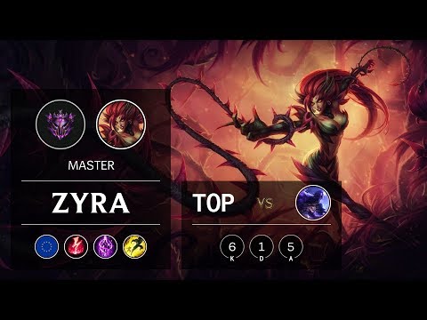 Zyra Top vs Ryze - EUW Master Patch 9.22