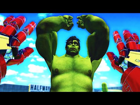 Fighting HULK as HULKBUSTER in Bonelab Multiplayer... (Bonelab Mods)
