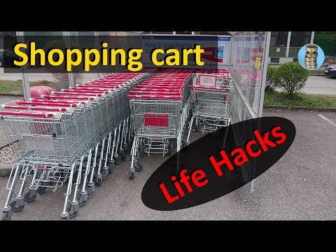 (picking 669) Shopping cart life hacks - safe ways to trick coin deposit locks with keys