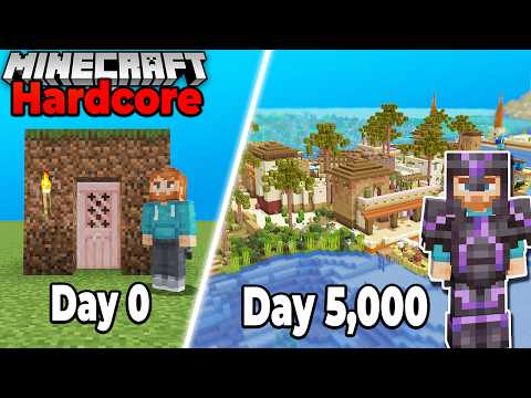 Insane Hardcore Minecraft Survival 5,000 Days [MUST SEE]