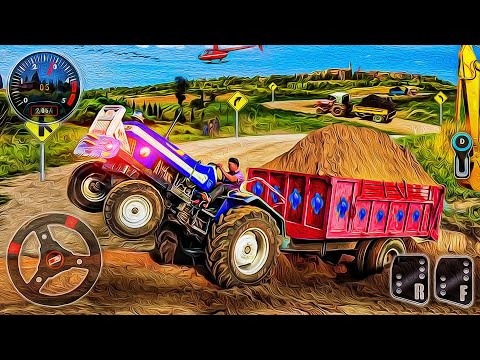 Cargo Tractor Trolley Simulator - Farming Tractor Cargo Mountain Driver Sim - Best Android GamePlay