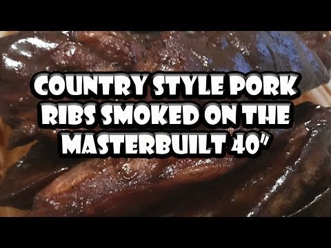 Country Style Pork Ribs On The Masterbuilt | BUMMERS...