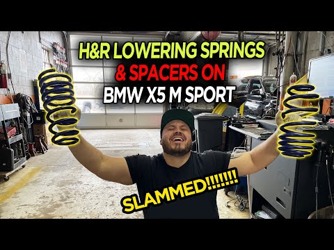 Installed H&R lowering Springs and Spacers on the BMW X5 M Sport