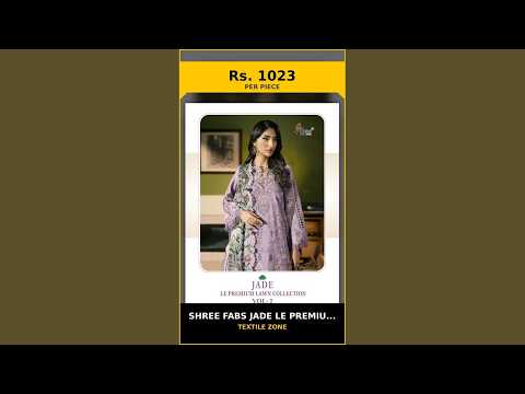 Shree Fabs Jade Le Premium Lawn Collection Vol 2 - Chiffon Dupatta – product video thumbnail